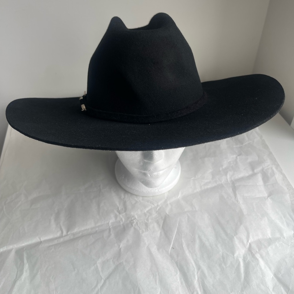 Black BRADFORD WESTERN BY RESISTOL Wide-Brim Hat